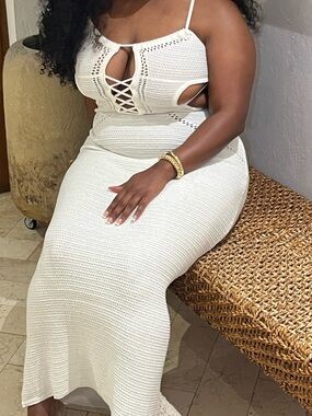 Outcast Natalia Maxi Dress in White